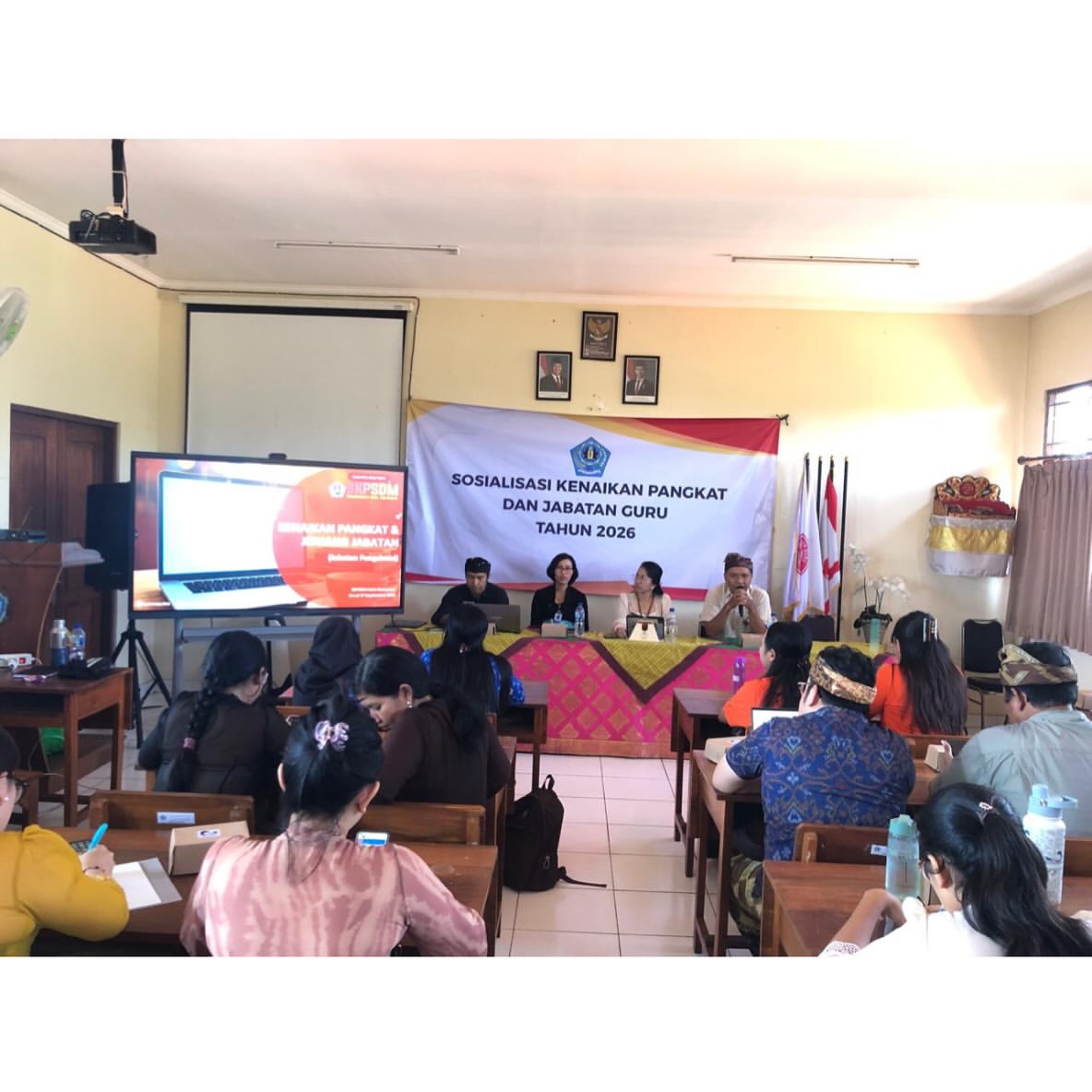 SOSIALISASI KENAIKAN PANGKAT DAN JENJANG JABATAN FUNGSIONAL GURU